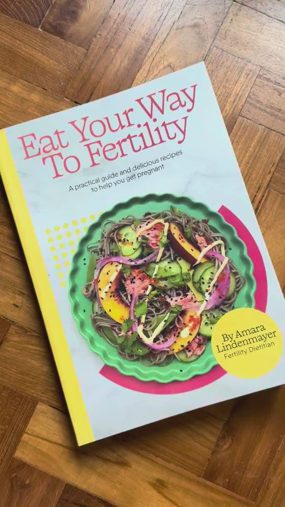 Flip-through of Eat Your Way To Fertility, showing the guide and recipe pages